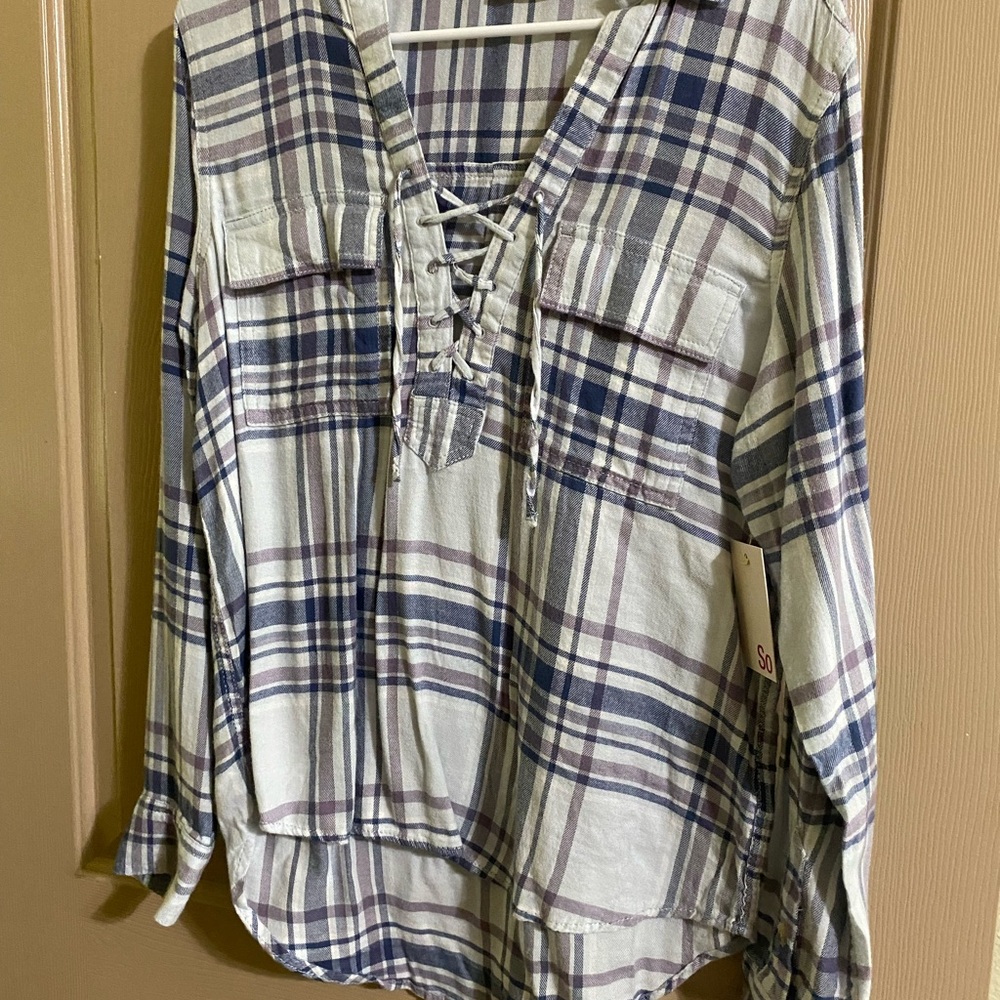 NWT So Plaid Flannel